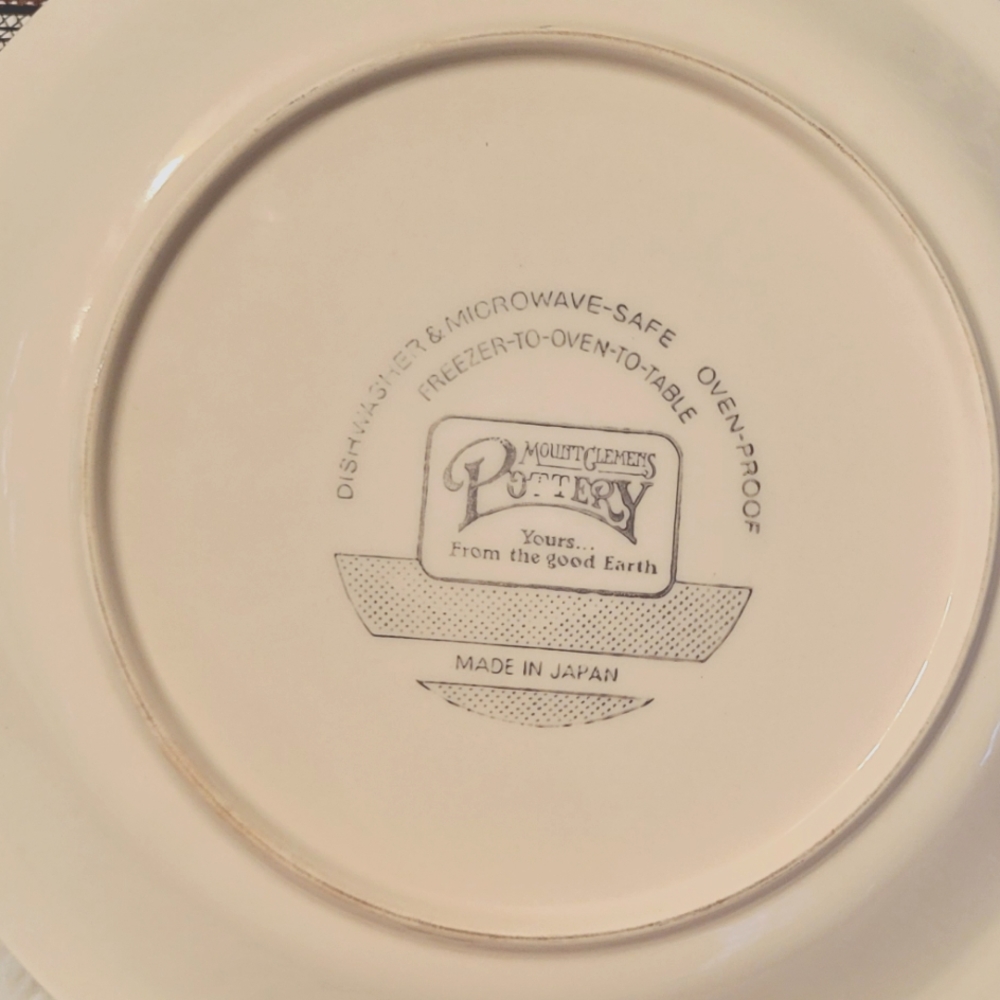 Vintage Mount Clemens Strawberry Pie Plate with Recipe, Made in Japan - Picture 7 of 7
